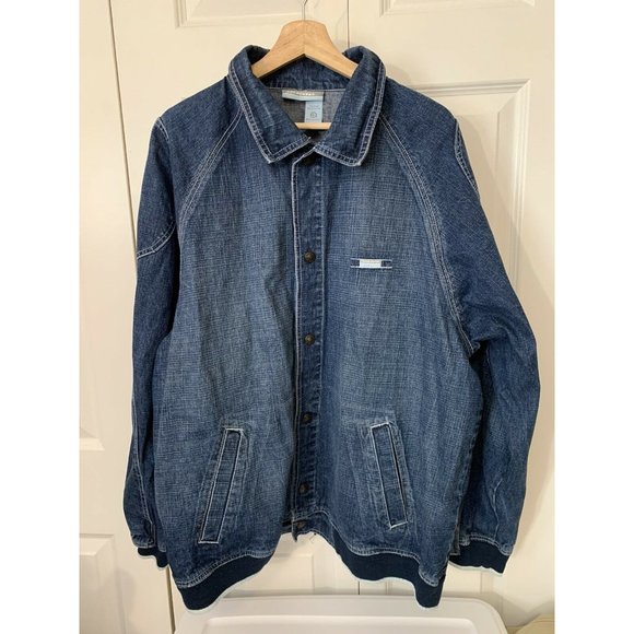 Vintage ROCA WEAR Men’s Sz XL DENIM Blue Medium WASH‎ JACKET COAT Embroid… - Picture 6 of 8